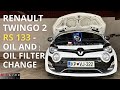 Renault Twingo 2 RS 1.6 16v 133 – oil and oil filter change - step by step tutorial