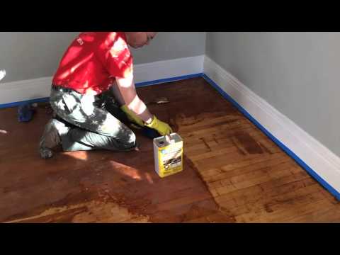 Refinishing hardwood floors by stripping Refinishing hardwood floors by stripping