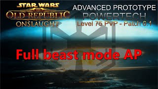 SWTOR PVP - Advanced Prototype Powertech - Warzone #25 - Full beast mode AP