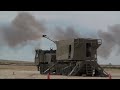 rheinmetall and elbit live fire demonstration of automated 155mm l52 wheeled self propelled howitzer