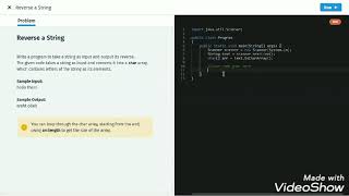 Reverse a string | java projects | java | khushi ozha
