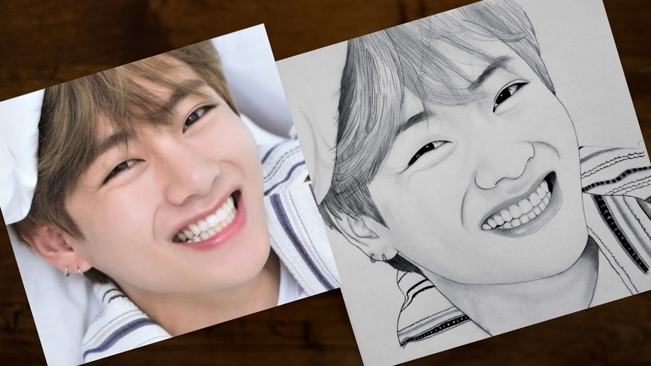 How To Draw Bts V Step By Step Kim Taehyung Pencil Sketch Drawing How To Draw Bts V Step By Step Kim Taehyung Pencil Sketch Drawing
