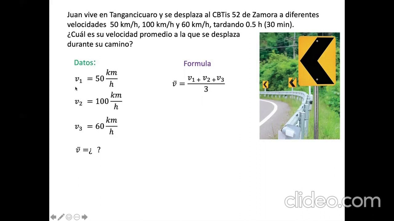 Explicación Velocidad Promedio - YouTube