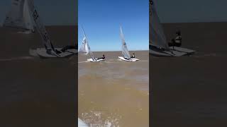 Watch till the end! Speed test gone WRONG😑#shorts  #lasersailing #sailing #regatta #strongwind