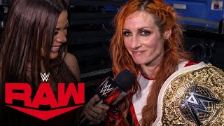 Becky Lynch reflects on her Women’s World Title victory: Raw exclusive, April 22