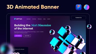 Design a 3D Animated Banner in Figma Using Spline | Step-by-Step Tutorial