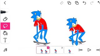 flipaclip How TO DRAW and animation sonic