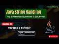 👉 Reverse a String in Java  | Java Interview Question with Solution