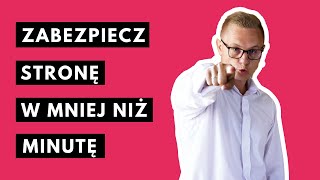 Jak Zabezpieczyć Stronę na Wordpress. Najlepsza wtyczka!