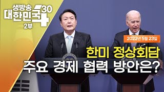 생방송 대한민국 2부｜한미 정상회담, 주요 경제 협력 방안은?