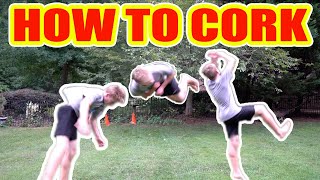 How to do a Cork on Ground and Trampoline | BEST TUTORIAL | You can learn in only 5 minutes!