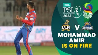 Mohammad Amir Is On Fire | Peshawar Zalmi vs Karachi Kings | Match 17 | HBL PSL 8 | MI2T