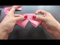 diy ribbon bow simple and easy making 手工蝴蝶结 mk lazo de cinta ленточный бант