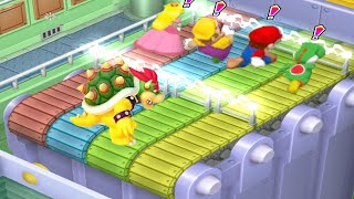 Mario Party 7 Minigames - 8 Player Ice Battle - Peach vs Wario vs Mario vs Yoshi (Master Cpu)