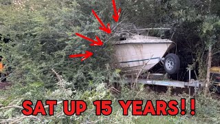 RESTORING AN ABANDONED BOAT!! pt1