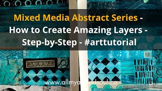 Intuitive Art Journaling - How to create abstract layers! - Part #1 #intuitiveart #abstractlayers