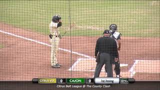 LIVE! Citrus Valley vs  Cajon Baseball, City of San Bernardino (3-16-24)