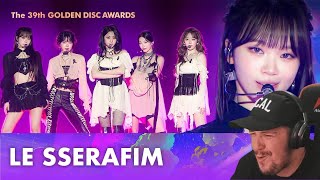 Espy Reacts To  Golden Disc Awards LE SSERAFIM (르세라핌) - 'Intro + Pierrot + CRAZY