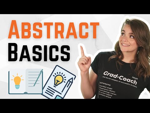 How to write an abstract for a dissertation?