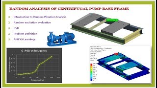 Random Vibration Analysis of centrifugal pump base frame using ASNYS Workbench