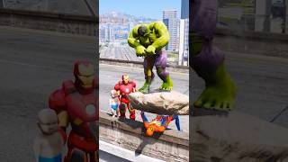 Spider-Man \u0026 Junior Hero in Trouble! Can Avengers Hulk \u0026 Iron Man Save Them? #shorts #652