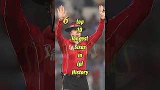 top 10 longest sixes in Ipl history #shorts #ytshorts #short #youtubeshorts #ipl #cricket #ipl2024