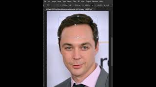Fix a big forehead in photoshop #shorts