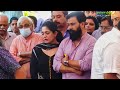Dileep And Kavya paid their last respects to the late actor Innocent at Innocent funeral ceremony