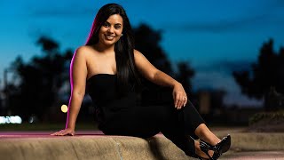 Night Photoshoot Using The Godox AD400 Pro | How To Use The Godox AD400 Pro Modeling Light