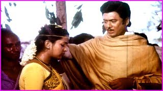 Radhika And Chalapathi Rao Marriage Scene | Krishnam Raju | Trisulam Movie