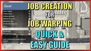 How I Create Jobs for Job Warping | Quick \u0026 Easy Guide