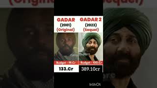 Gadar vs gadar 2 movie comparison box office collection #shorts #viral #trending #bollywood