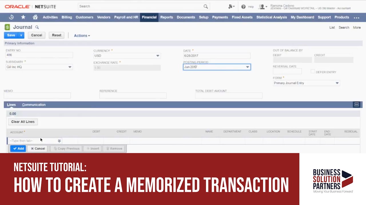 Netsuite Tutorial At Gary Manuel Blog
