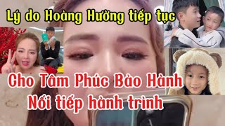 Lý do Hoàng Hường cho Tâm Phúc Bảo tiếp tục hành Trình .Tâm Phúc tới thăm Bảo . Cuoc song Canada