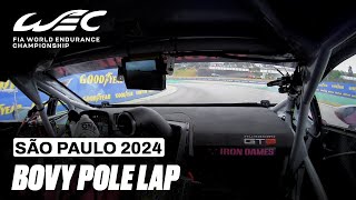 Sarah Bovy Onboard Pole Lap Lamborghini LMGT3 ⚡️ I 2024 Rolex 6 Hours of São Paulo I FIA WEC