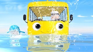 Wheels On The Bus UNDERWATER | Nursery Rhymes & Kids Songs! | ABCs and 123s | Shark Songs