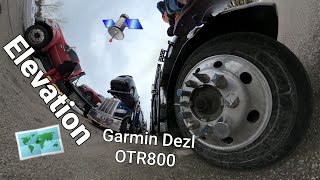 Garmin Dezl OTR800 Truckers GPS How to use Elevation section on Garmin GPS