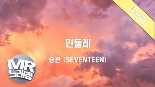 [MR노래방ㆍ여자키] 민들레 - 승관 (SEVENTEEN)ㆍMR Karaoke