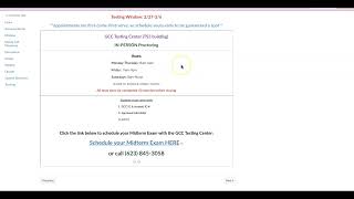 MAT114 Scheduling Exams