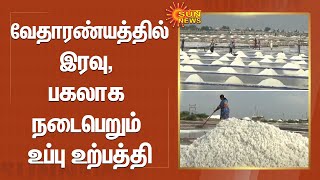 Vedaranyam | வேதாரண்யத்தில் இரவு , பகலாக நடைபெறும் உப்பு உற்பத்தி | Salt Production | SunNews