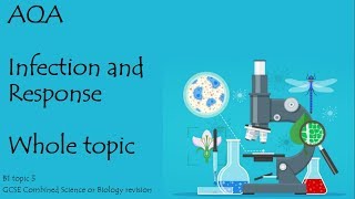 The whole of INFECTION AND RESPONSE. AQA 9-1 GCSE Biology or combined science for paper 1