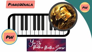 Ye Jo Halka Halka Suroor hai | Nusrat Fateh Ali Khan #shorts #piano