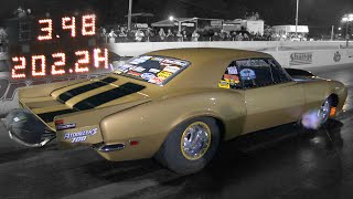 Dewayne Mills goes 3.98 at 202MPH on Drag Radials!