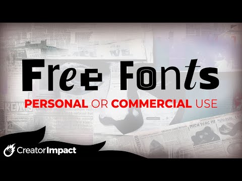 Where to find free fonts in font generator?