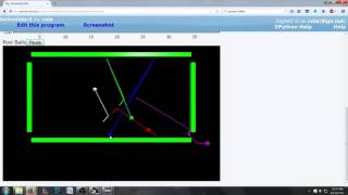 Pool Ball Simulation, VPython