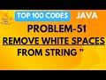 How to Remove White Spaces in Java