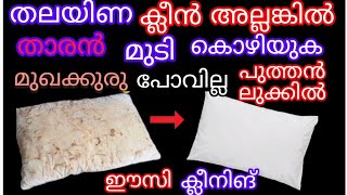 തലയിണ അഴുക്ക് കളഞ്ഞില്ല? താരൻ മുഖക്കുരു മുടി കൊഴിച്ചിലിന് വരെ#pillow#cleaning#usefulkitchentipsviral