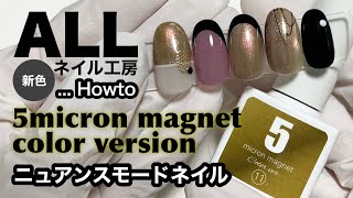 【ネイル工房】5ミクロンマグネットカラーver.を使用した\