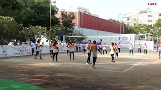 Mythtri Throwball Tournament 2023 Evening session || MLZS || Manikonda