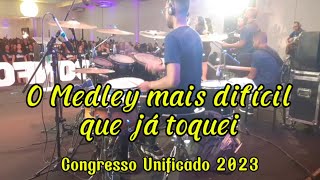 MEDLEY DO CONGRESSO DE 2023🔥🔥  - DRUM CAM - GUGA DRUMS 🎧